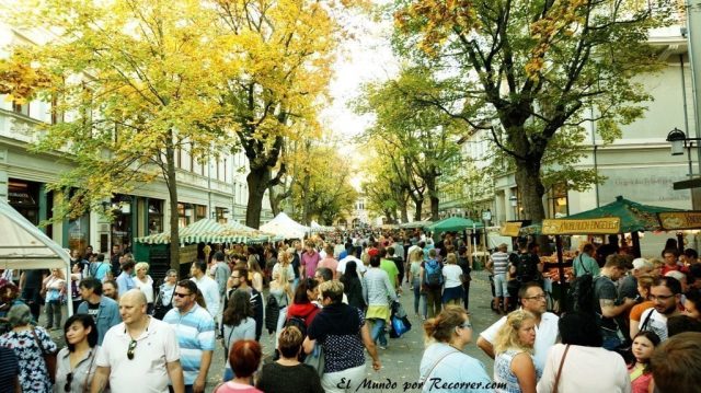 Zwiebelmarkt weimar Alemania la fiesta de la cebolla calle