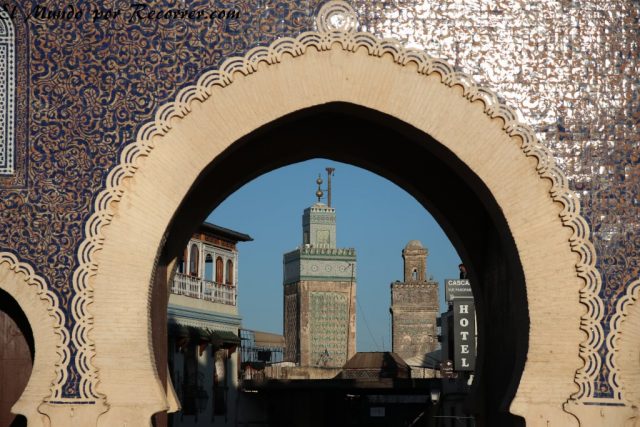 Fez Marruecos viajar blue gate