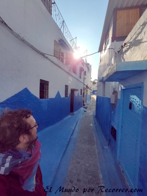 Rabat marruecos ciudad azul en la kasbah de los udayas